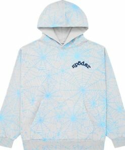 Sp5der AOP Web Hoodie Heather Grey