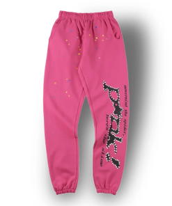 Sp5der Sweatpants Pink