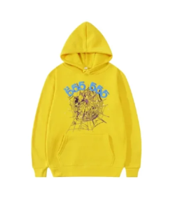Men Yellow Sp5der Hoodie