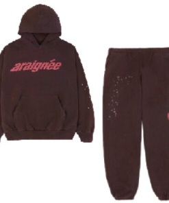 Brown Araignee Sp5der Tracksuit