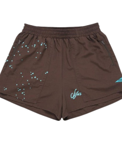 Sp5der Double Layer Shorts Brown