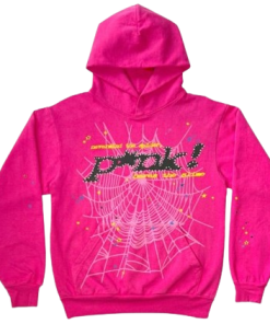 spider pink hoodie
