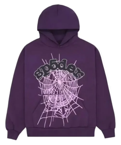 Sp5der Web Hoodie Purple