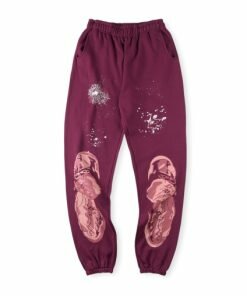 Sp5der Worldwide Maroon Sweatpant