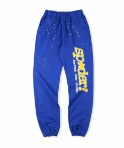 Sp5der Trendy Blue Sweatpant