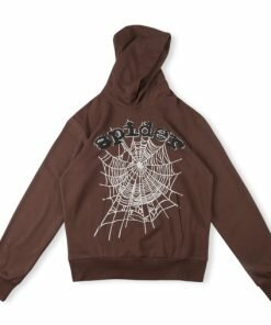 Sp5der Dark brown hoodie