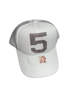 Sp5der Worldwide Rhinestone White Cap